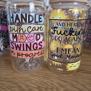 Set Of 2 Glass Tumblers